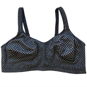 Avenue Body Polka Dot Women's Bra Black and White 46 DD